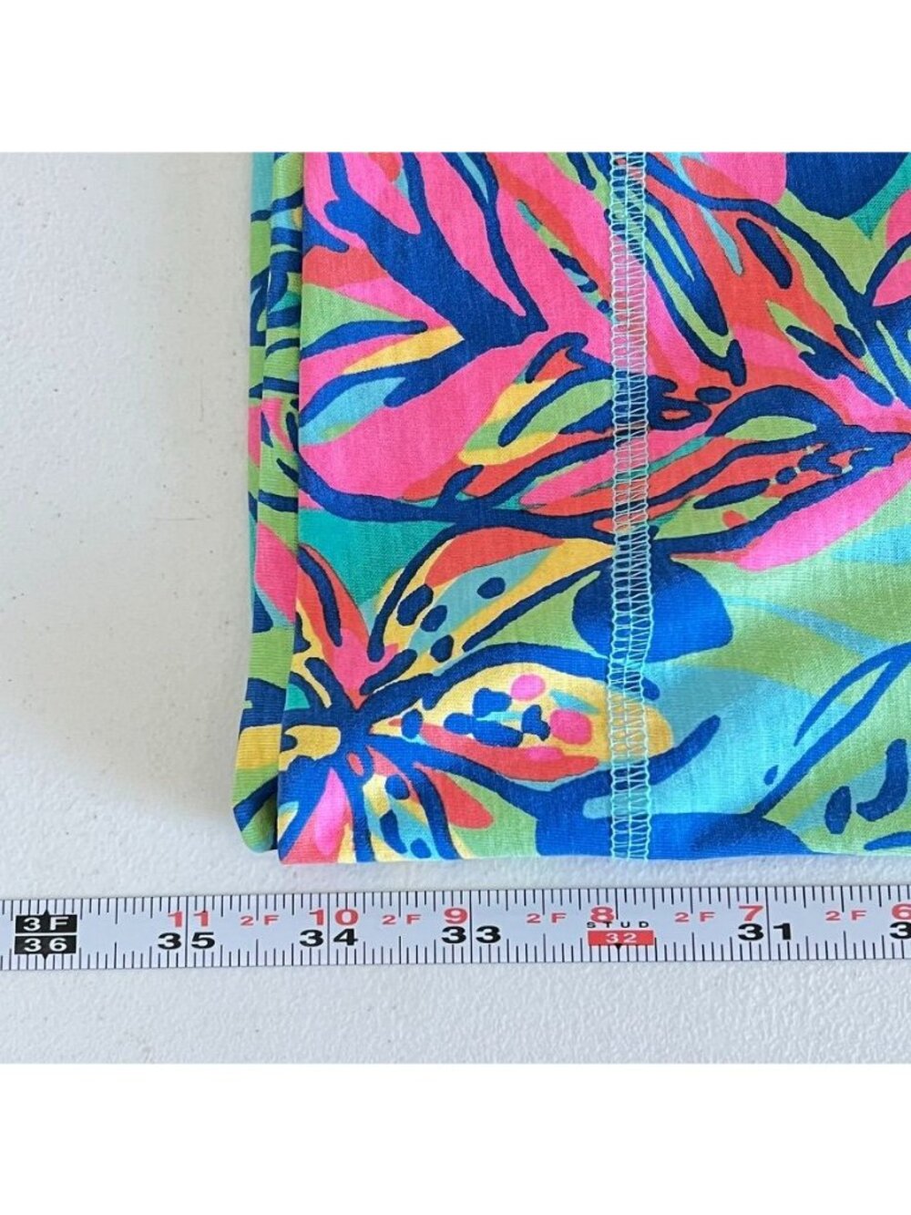 Lilly Pulitzer Allesia Palmetto Dress Size S Pima Cotton 3/4 Sleeve Henley - Picture 11 of 13